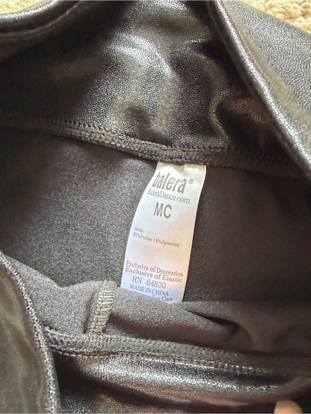 3/$50 Weissman Red Moto Vest, Faux Leather Sports Bra & Leggings Dance Costume - Picture 7 of 10